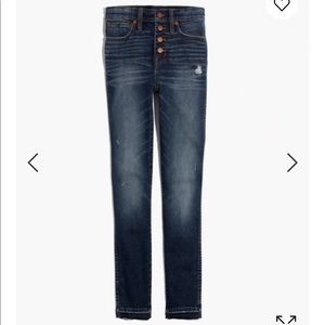 Madewell 10" High-Rise Skinny Jeans: Drop-Hem